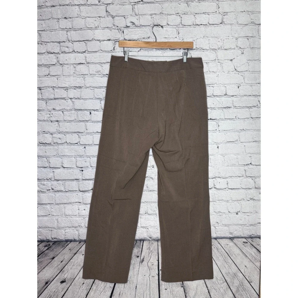 Investments Women's Brown Wide Leg Trousers Size‎ 14L
